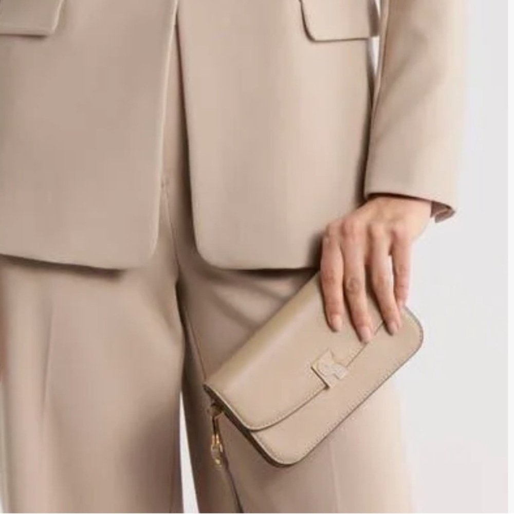 Kate Spade Dakota Flap Wristlet Timeless Taupe t(020) Smooth Leather KD173 $198